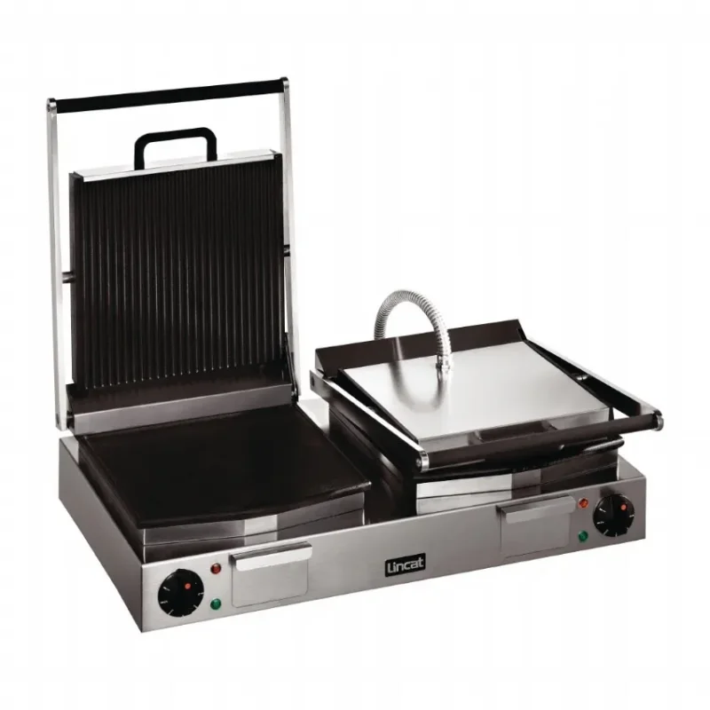 Expédié Aujourd’hui Gril de contact double électrique inox 2 x 2,25k w