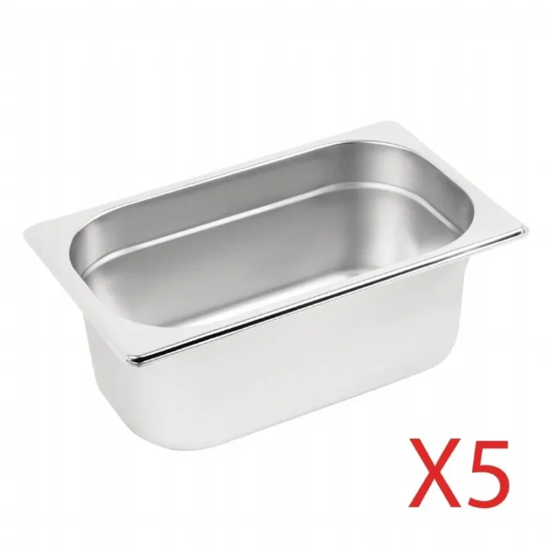 Lot de 5 bacs gn1/4 Nouvel Arrivage