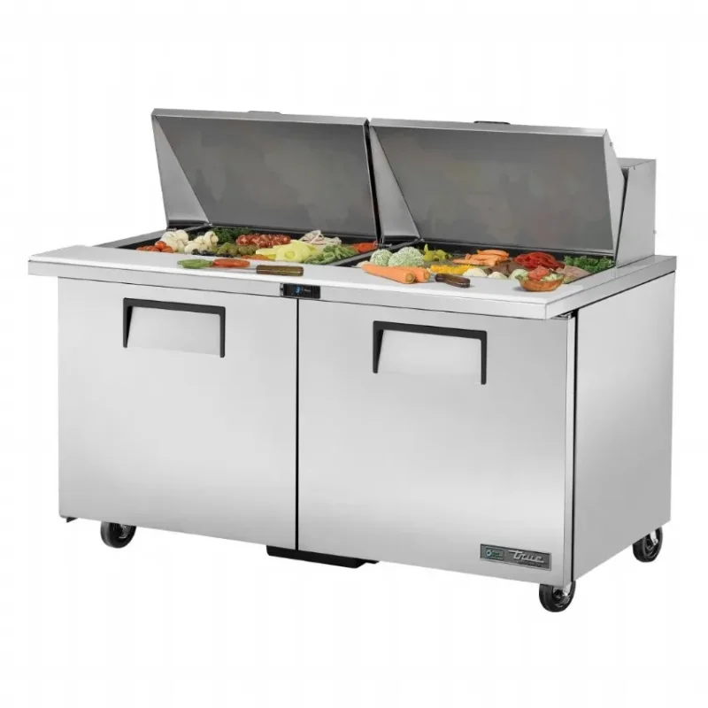 Table de préparation 24 bacs gn 1/6 avec 2 portes Promotion Saisonnière
