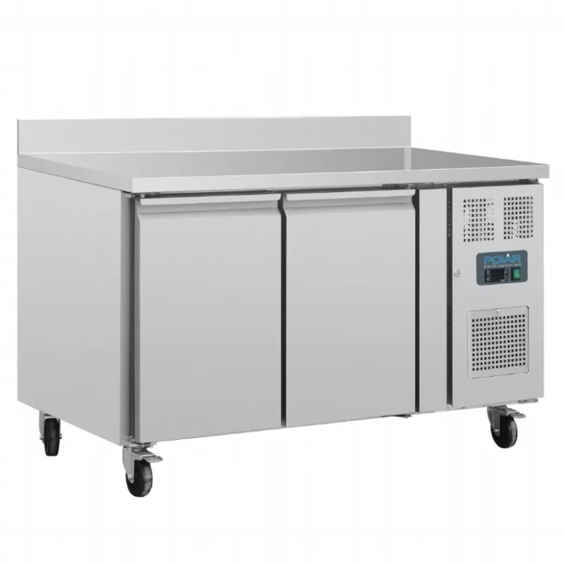 Populaire Table réfrigérée positive 2 portes avec dosseret 282 litres