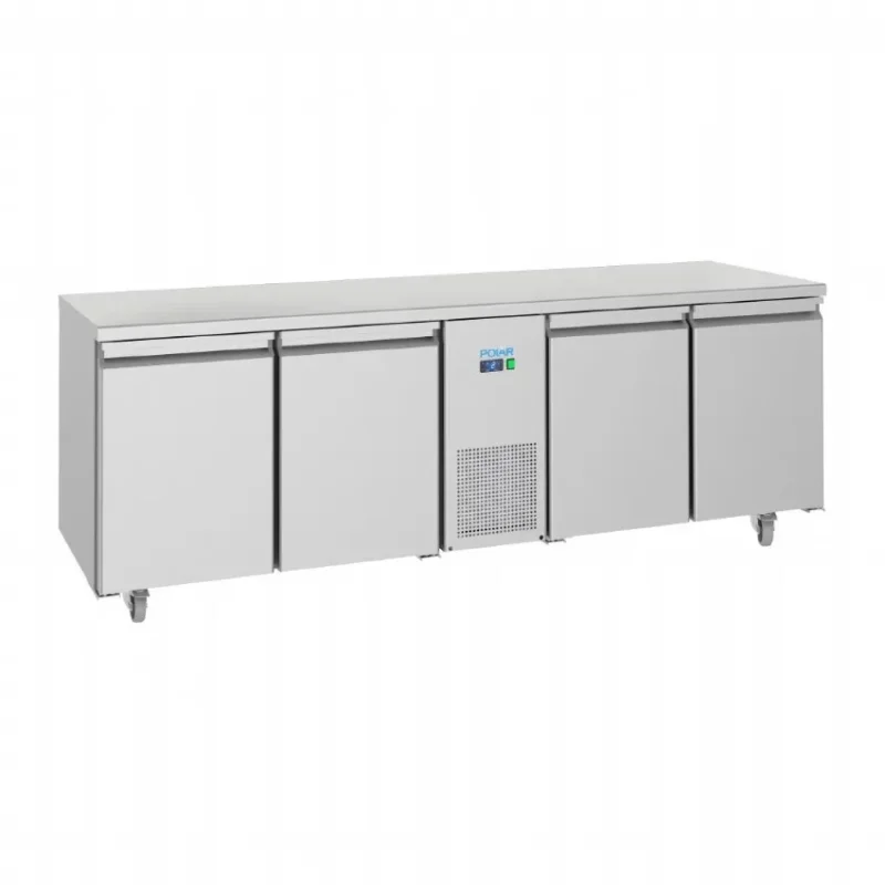 Réduction Table réfrigérée positive économe en énergie 4 portes 632 litres