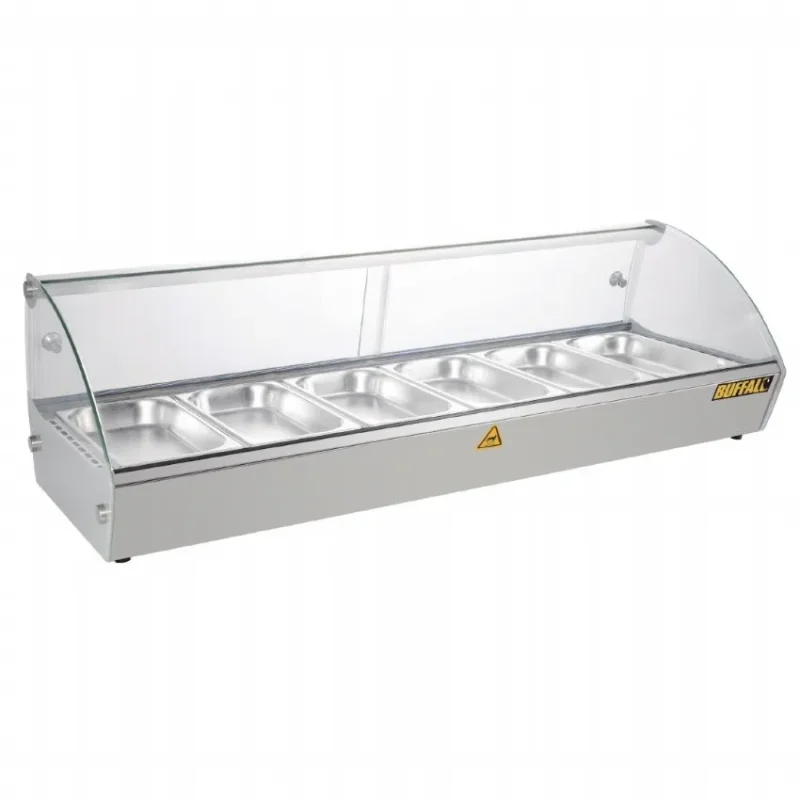 Acheter En Ligne Vitrine chauffante à poser inox 6x gn 1/3