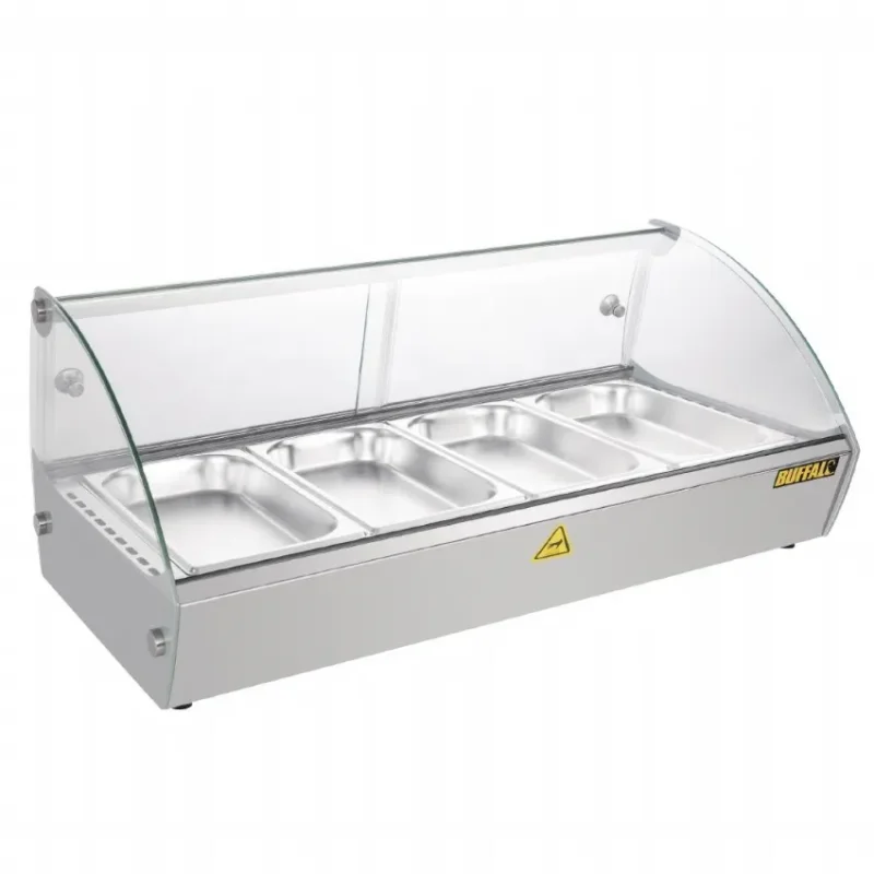 Solde Vitrine chauffante à poser inox 4x gn 1/3