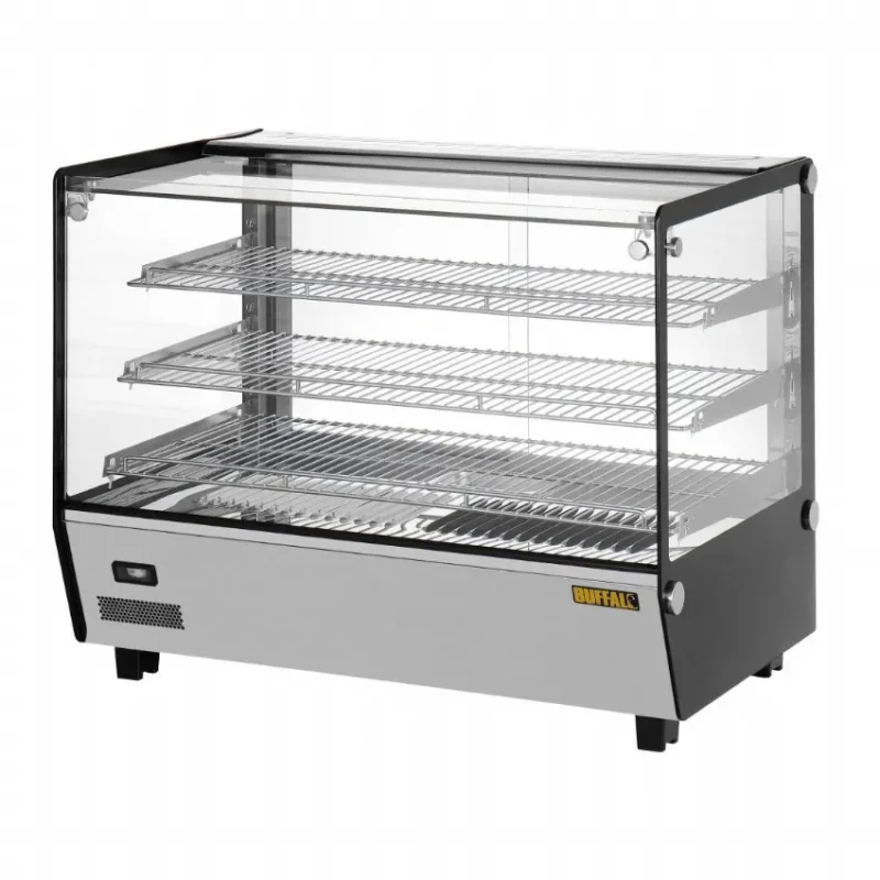 Vitrine chauffante de comptoir carrée 160l Seulement Aujourd’hui