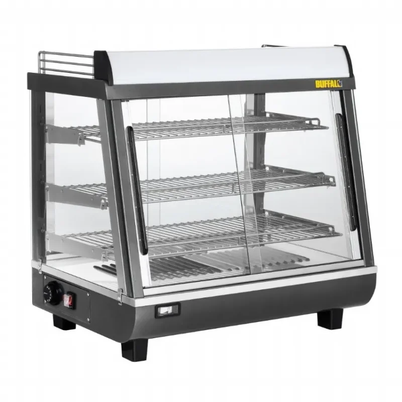 Vitrine chauffante portes avant et arriere 96l Produit De Marque