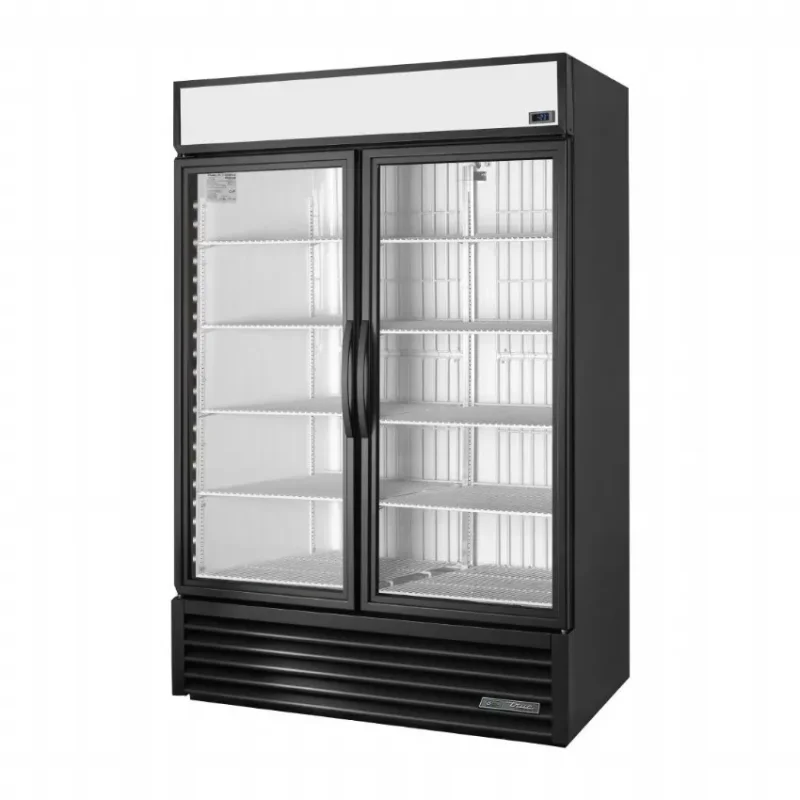 Bon Marché Vitrine réfrigérée négative libre service 2 portes - 1197x759x1998 mm