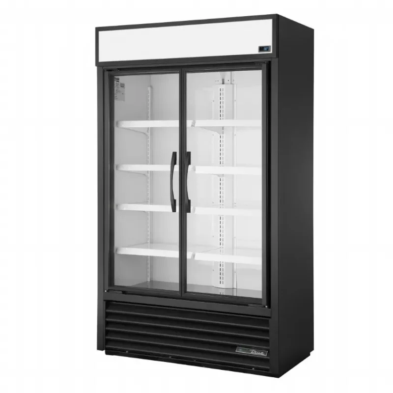 Livraison Gratuite Vitrine réfrigérée positive 2 portes noire 525 litres