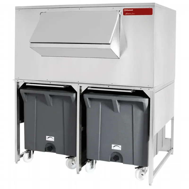 Commander Maintenant Chariot de stockage 2 bacs 108 kg inox aisi 304 - 1560x1330x1810 mm