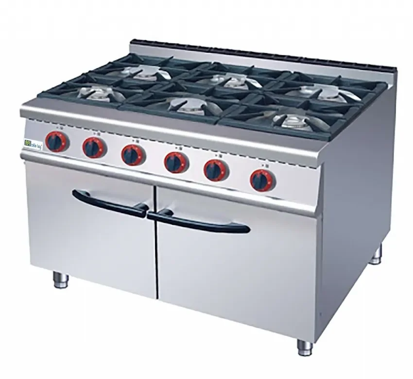 Satisfait Ou Remboursé Fourneau gaz sur placard fermé 6 feux - 1050x700x850 mm