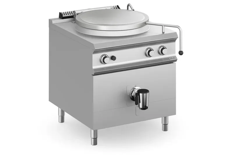 Achat Immédiat Marmite professionnelle à chauffe indirecte capacité de 150 l avec puissance de 21 kw - 800x900x850 mm