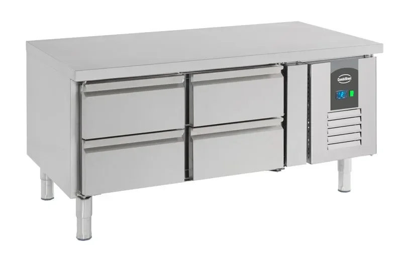 Soubassement 4 tiroirs réfrigérée r290 - 1200x700x650 mm Prix Promo