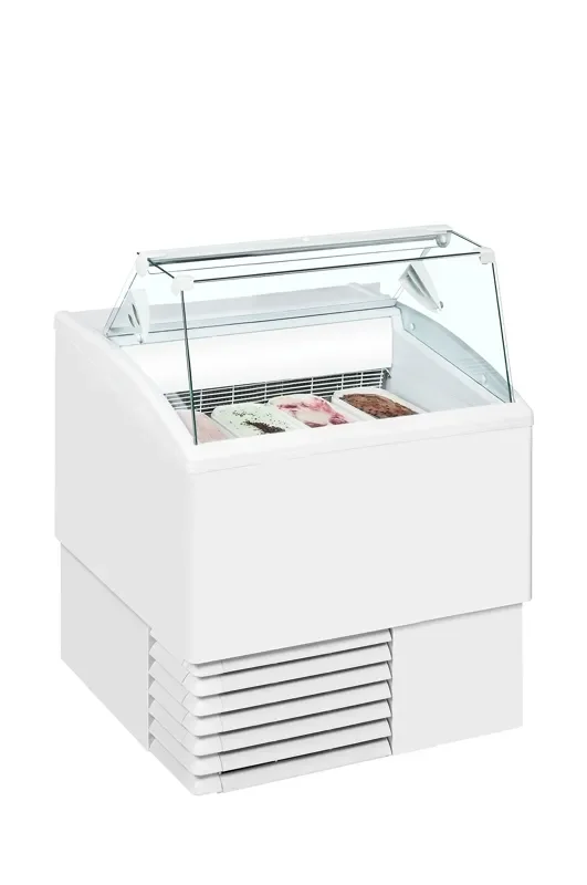 Vitrine à glaces avec couvercle en verre plat température -16/-14°c Expédition Rapide