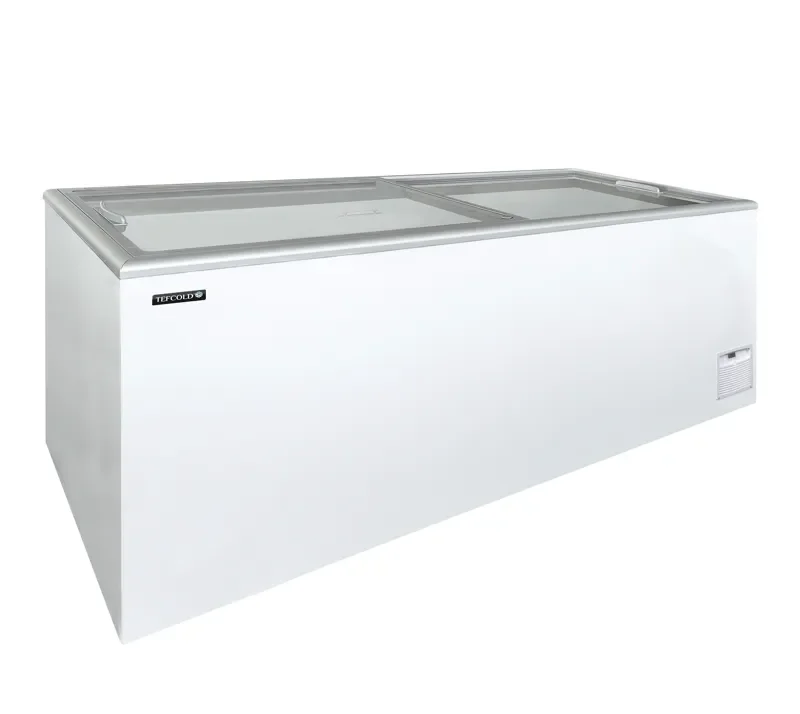 Congélateur coffre vitré blanc température -23/-16°c avec capacité 602 l - Achat Immédiat