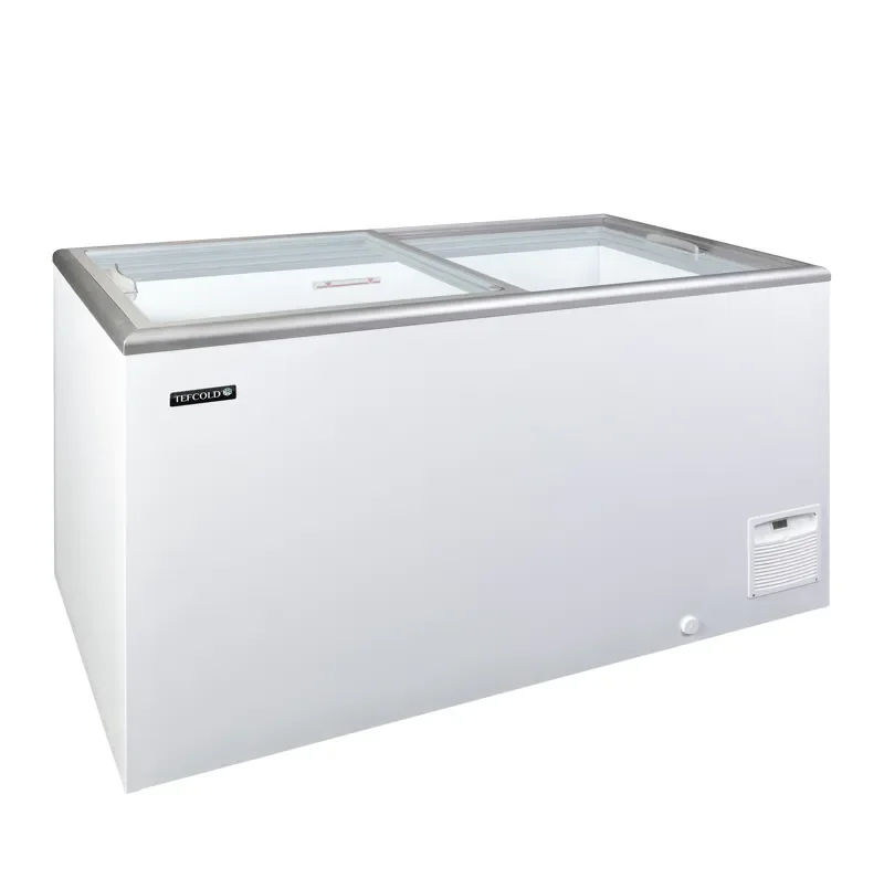 Livraison Gratuite Congélateur coffre blanc température -23/-16°c et capacité 426/345 l