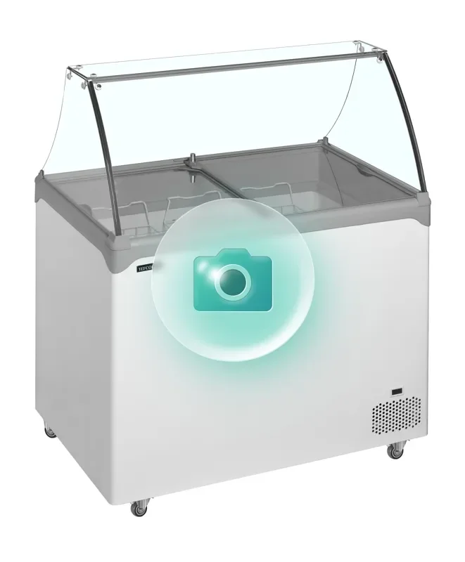 Top Vente Vitrine à froid statique pour glace en bac température -24/-14°c