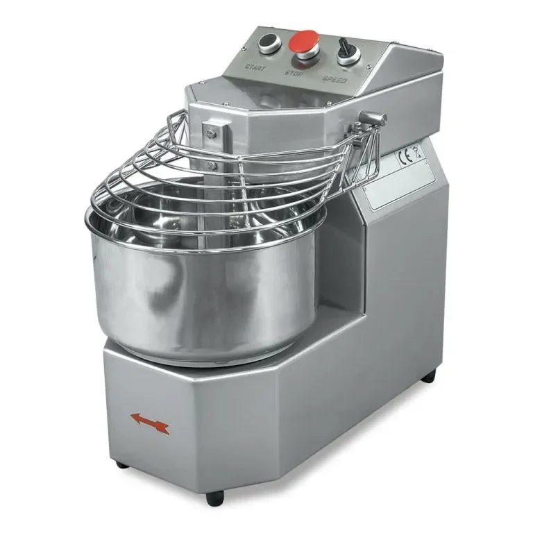 Pétrin à spirale 16l 1 vitesse avec tête relevable et cuve extractible - 340x630x570 Populaire