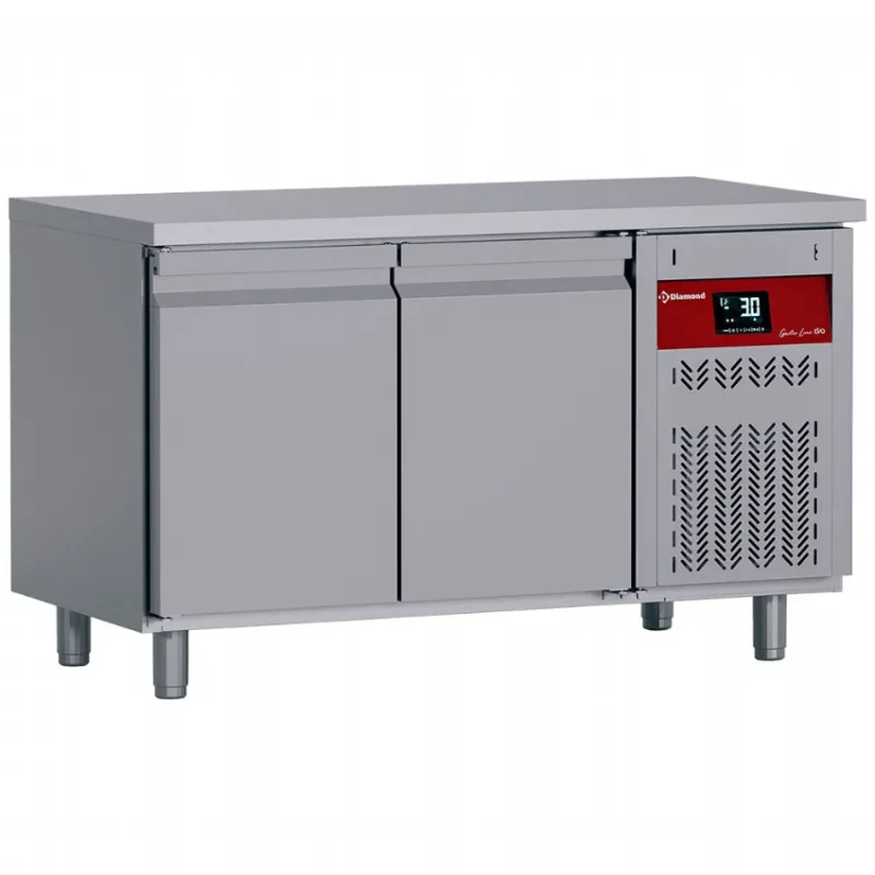 Bon Marché Table réfrigérée à froid ventilé de 2 portes dimensions gn 1/1