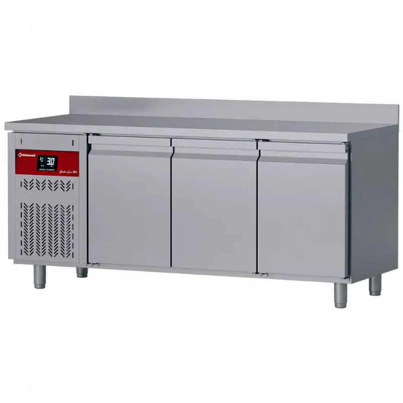 Pas Cher Table réfrigérée murale à froid ventilé 3 portes gn 1/1 volume de 405 l