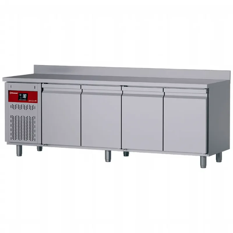 Table réfrigérée murale 4 portes gn 1/1 volume de 550 l Vente Directe