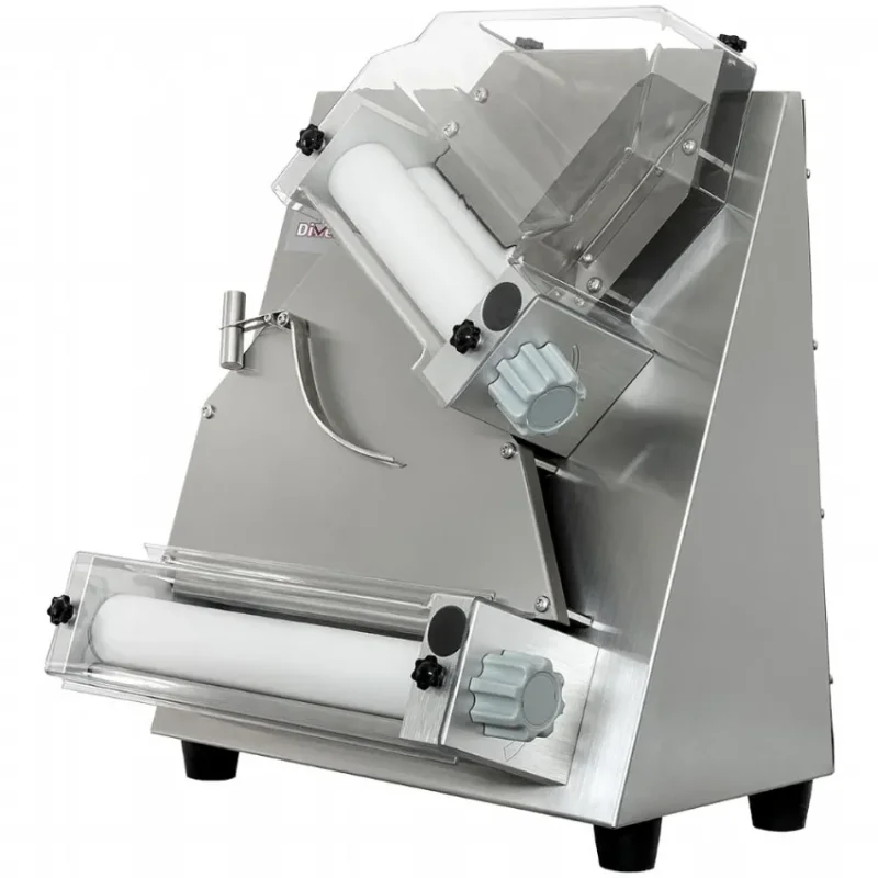 Laminoir à pizza en acier inoxydable de 2 rouleaux diamètre 30 cm et moteur 0,45 kw Bon Marché