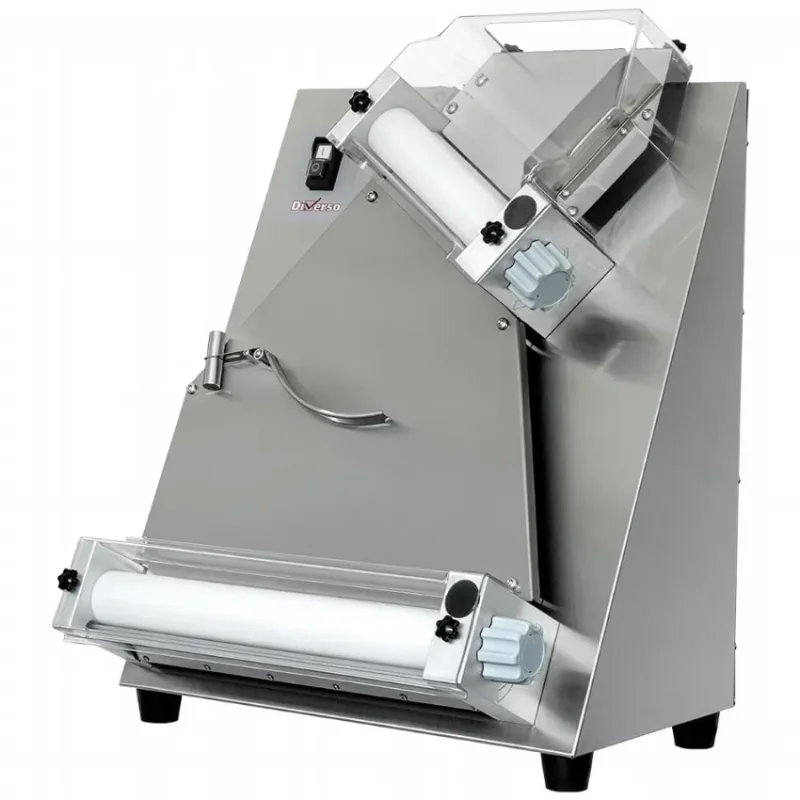 Affaire À Saisir Laminoir à pizza en acier inox de 2 rouleaux diamètre 40 cm et moteur 0,45 kw