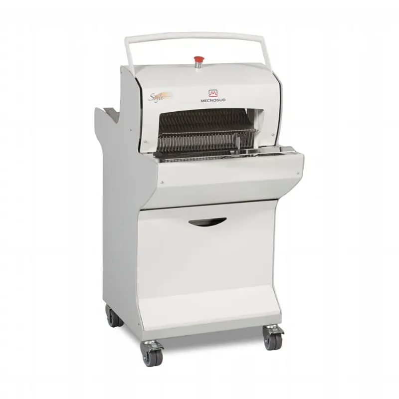Trancheuse à pain boulangerie automatique sur meuble largeur de coupe 420mm - 770 x 1220 x 575 Populaire