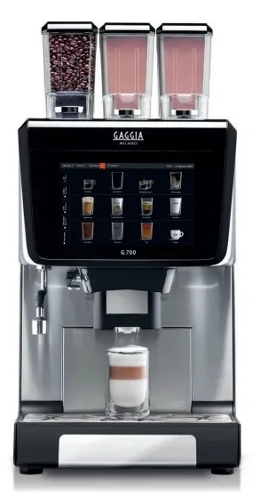 Machine à café g700 1 moulin + 2 bacs solubles + lait frais Remise