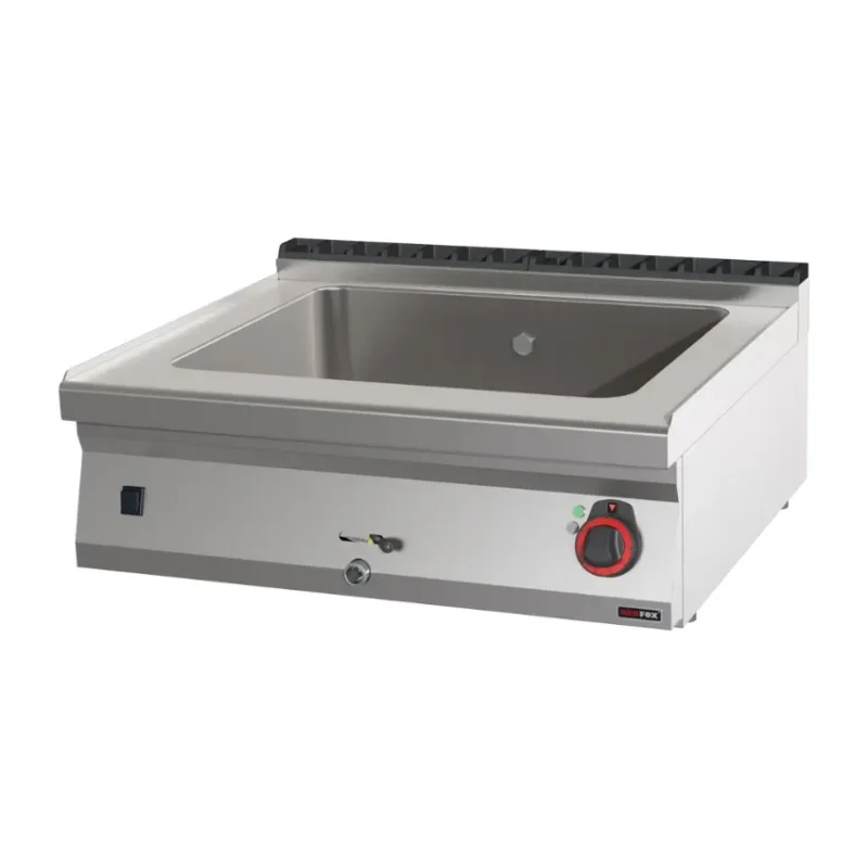 Haute Qualité Bain-marie électrique 1 bac gn 2/1 vidange avec fusible de sécurité sans soubassement