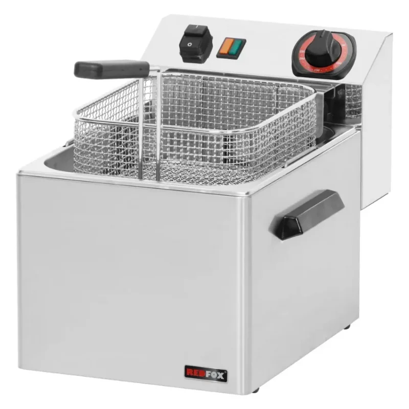 Friteuse de comptoir triphasée 1 cuve de capacité 8 l Haute Qualité