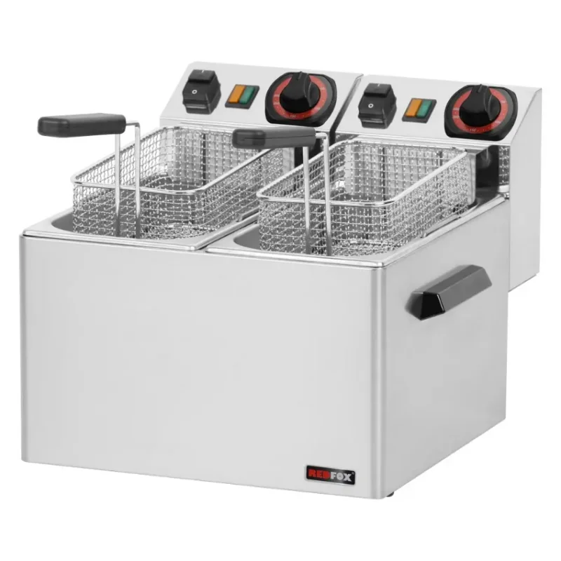 Commande En Gros Friteuse de comptoir électrique double capacité 5+5 l