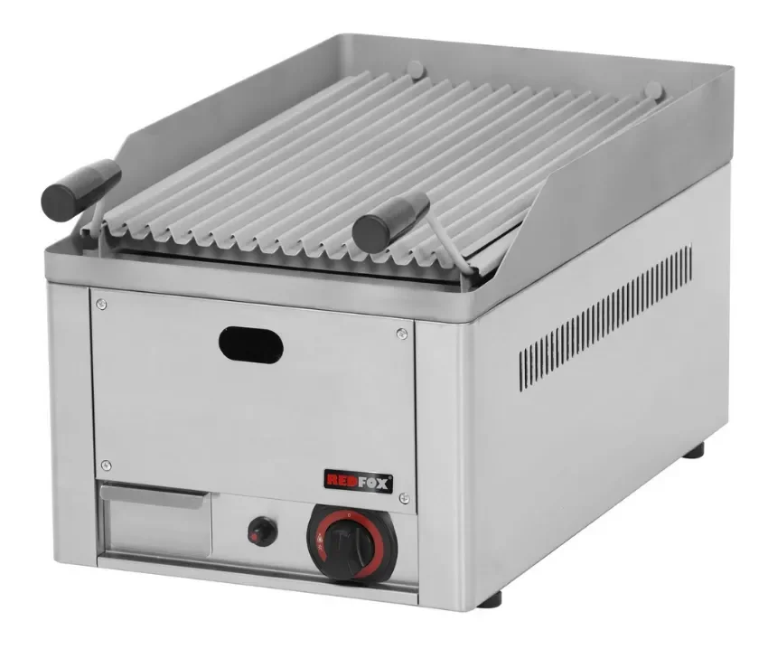 Acheter En Ligne Grill pierre de lave à gaz modèle simple avec tiroir de récupération de la graisse