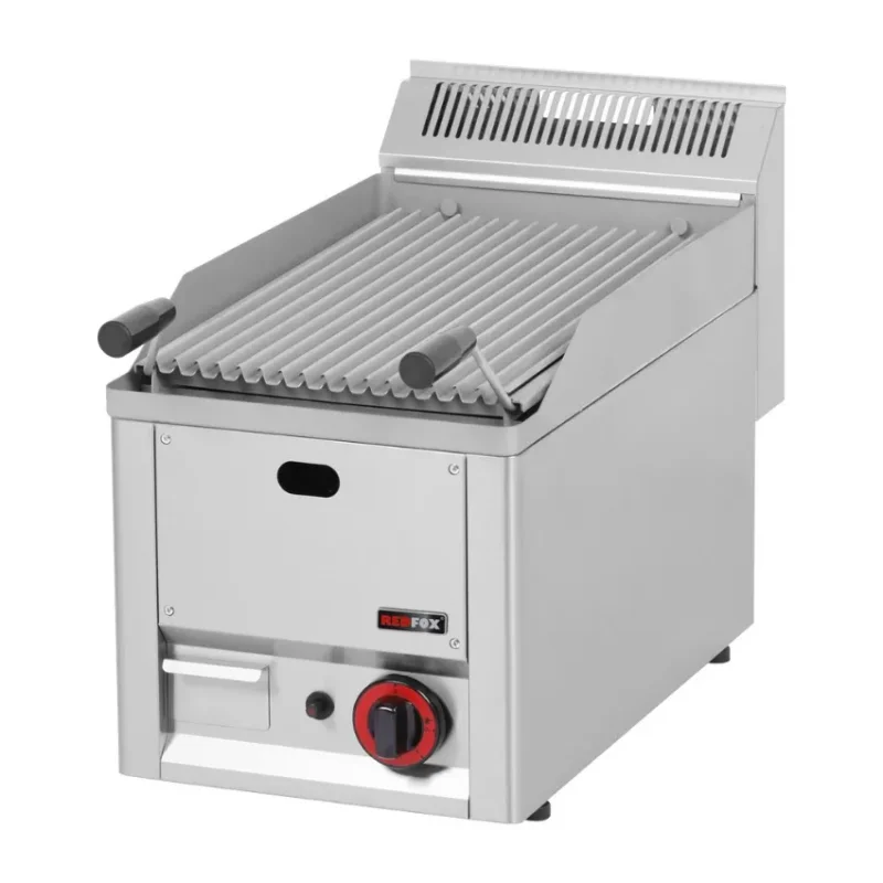 Satisfait Ou Remboursé Grill pierre de lave à poser à gaz sans meuble intégré avec tiroir de récupération de la graisse
