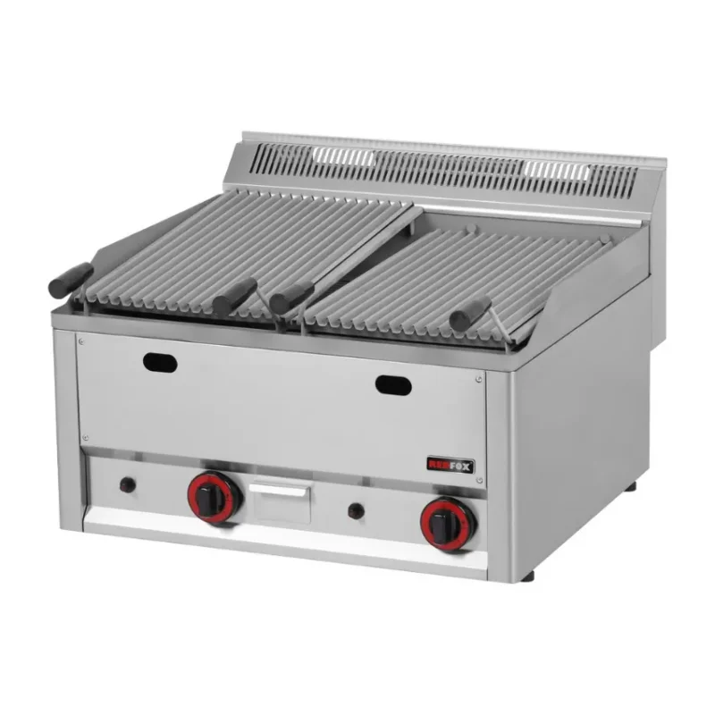 Achetez Aujourd’hui Grill pierre de lave sans soubassement double à gaz avec tiroir de récupération de la graisse