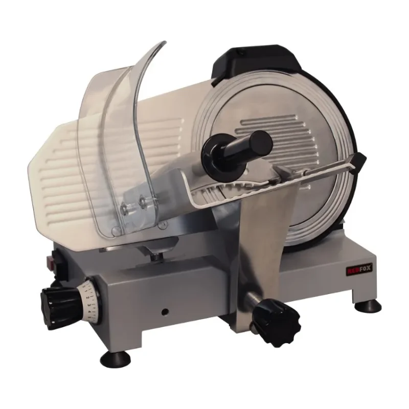 Nouveauté Trancheuse à jambon monophasée avec lame crantée diamètre 27cm - 0,18 kw