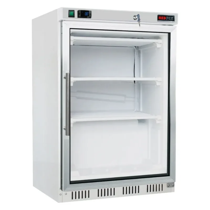 Promotion Saisonnière Armoire réfrigérée négative blanche 1 porte vitrée volume 130 l
