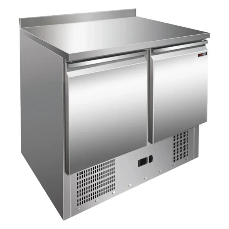 Meilleure Vente Saladette réfrigérée positive à 2 portes dédiée aux salades avec dégivrage automatique