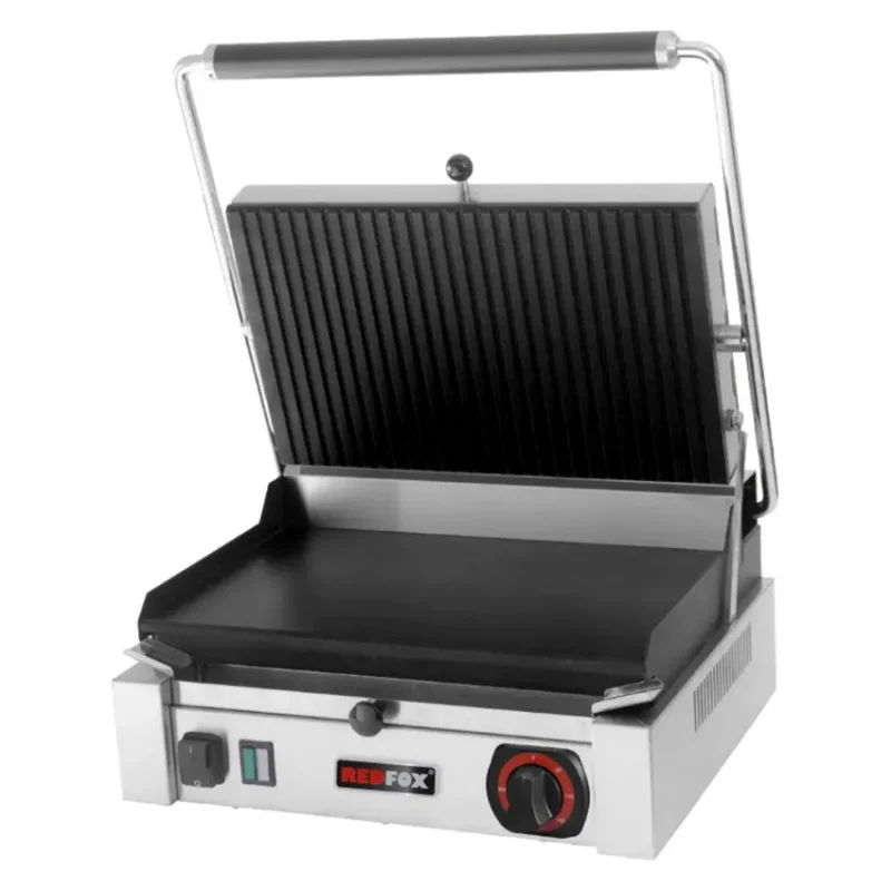 Commander Vite Gril de contact électrique en inox monophasé revêtement téflon plaque lisse