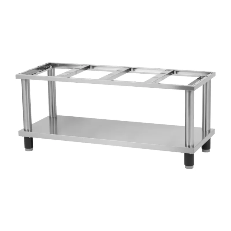 Soubassement ouvert en inox - 1320x510x570mm Livraison Gratuite