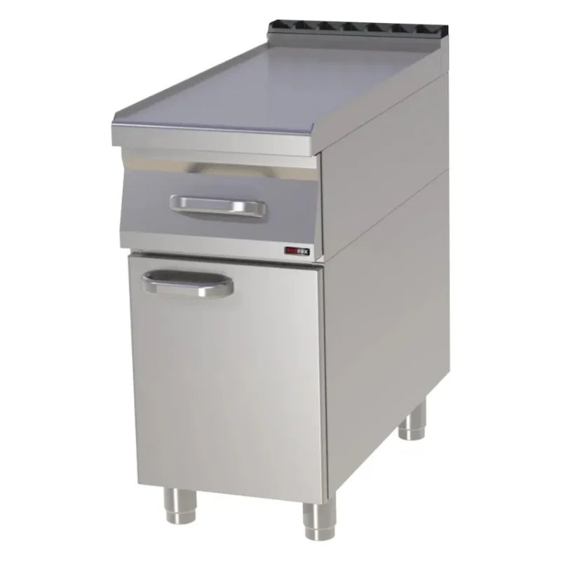 Meilleur Choix Plan de travail inox équipé d’1 tiroir gn 1/1 et d’1 porte - 400x900x900mm