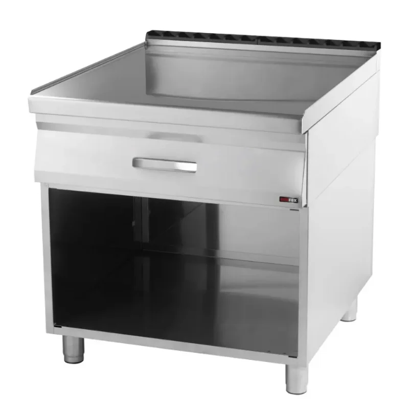 Plan de travail inox équipé d’1 tiroir et de 2 bacs gn 1/1 Commande En Gros