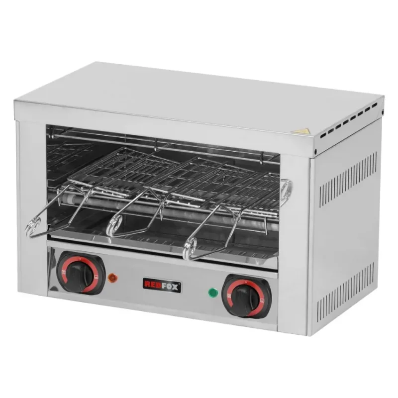 Toaster équipé de 3 pinces amovibles avec tiroir de récupération de la graisse Expédition Rapide