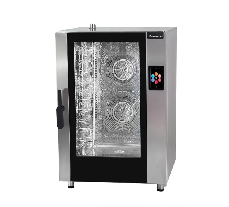 Vente Directe Four mixte à injection triphasé de 10 niveaux 600 x 400 mm à commandes tactiles - nettoyage auto
