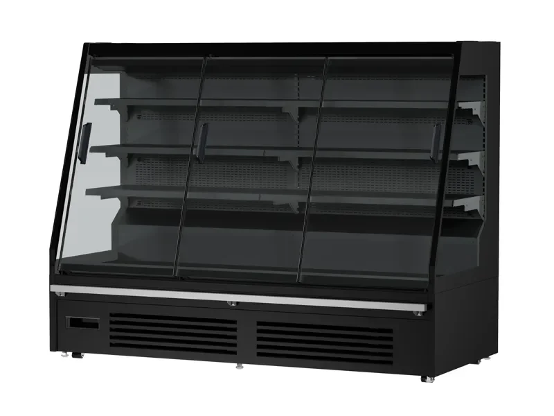 Satisfait Ou Remboursé Vitrine murale réfrigérée noire 3 portes 460 l combisteel - 7080.0035