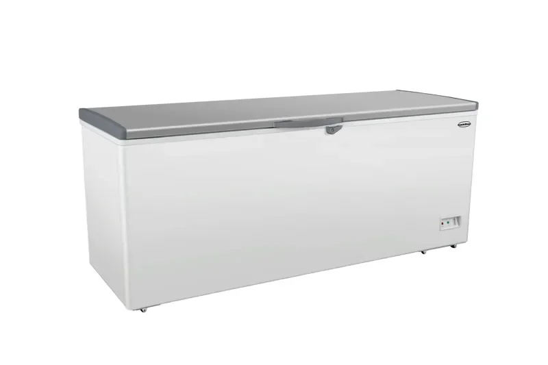 Dernier Modèle Congélateur bahut couvercle inox 650 l tropicalisé combisteel - 7450.1150