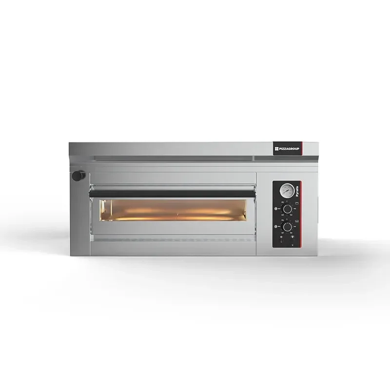 Four a pizza professionnel électrique commande mécanique 1 chambre 9 pizzas diamètre 30 à 34 cm Prix Réduit