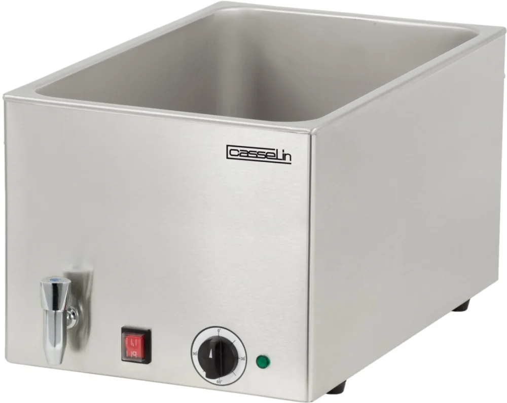 Meilleur Prix Bain-marie avec robinet de vidange GN 1/1 – 200 mm