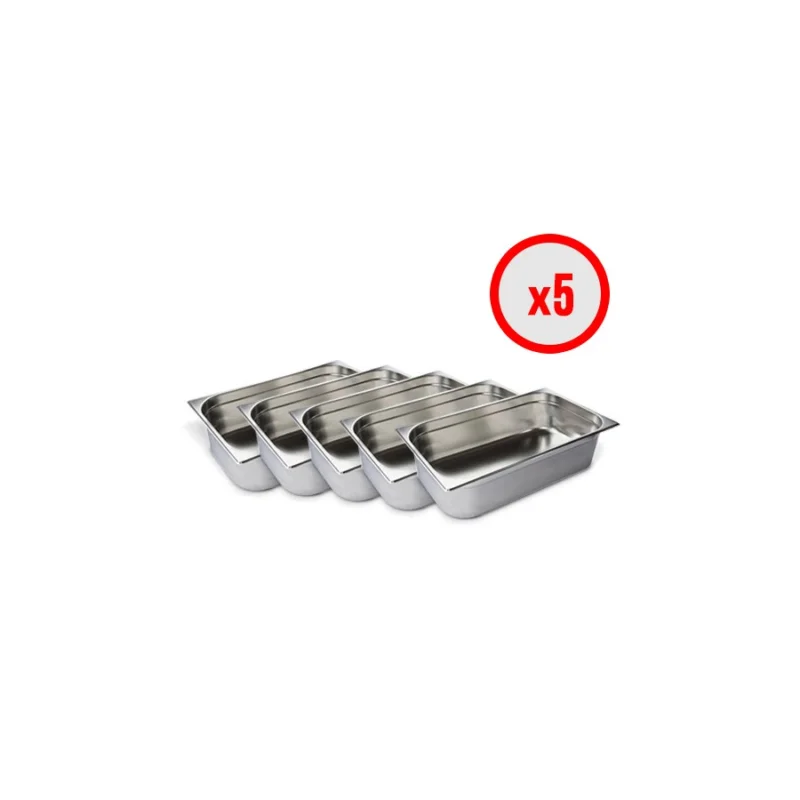 Pack X5 Bac Gastro GN 1/1 (prof. 150mm) Vente Flash