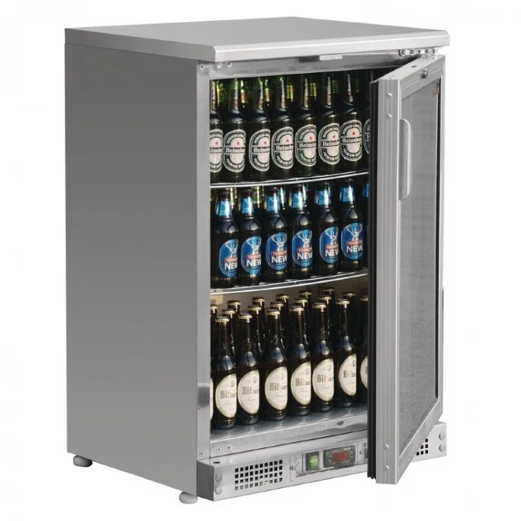 Arrière bar inox / 1 porte pivotante vitrée Offre Exclusive