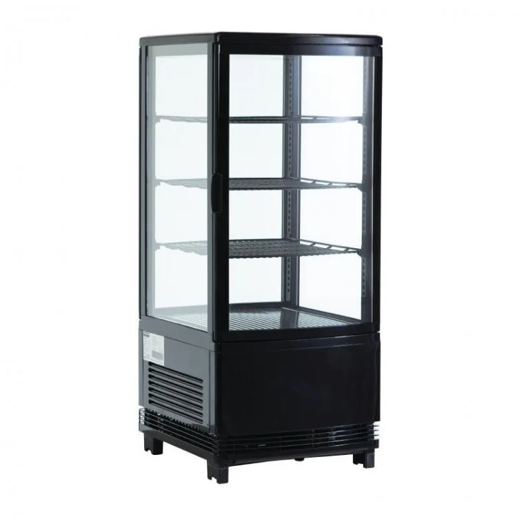 Vitrine réfrigérée de comptoir 68L – Noir Achat Immédiat
