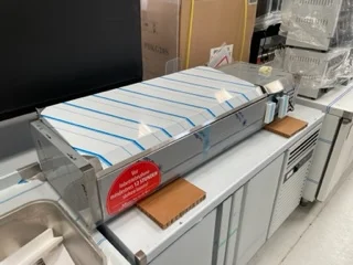Présentoir à ingrédients 1400mm Profondeur 300 Inox Offre Du Jour
